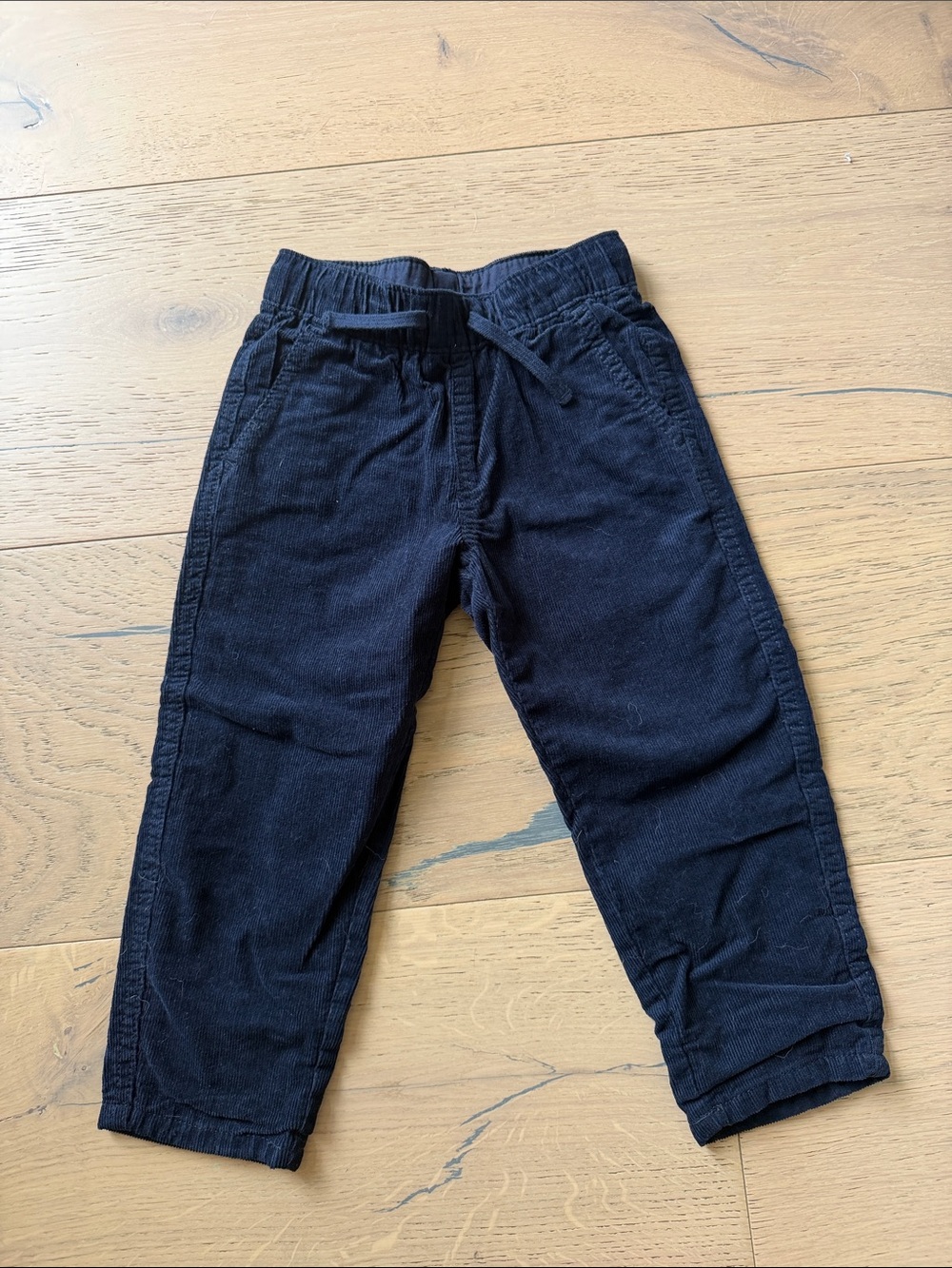 H&M Navy Pull-On Corduroy Joggers
